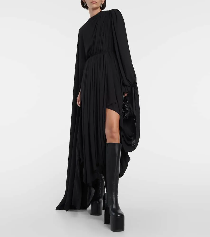 Balenciaga Asymmetric cr√É¬™pe minidress