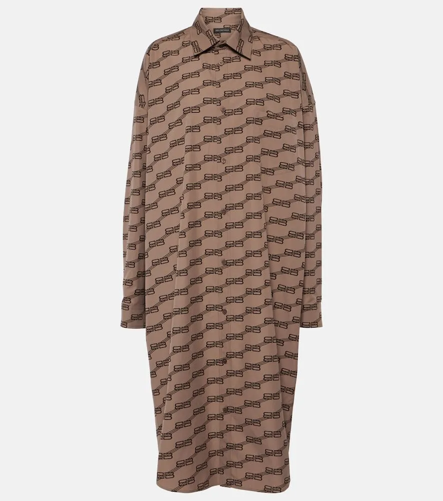 Balenciaga Cocoon cotton midi dress
