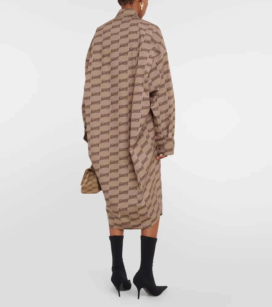 Balenciaga Cocoon cotton midi dress