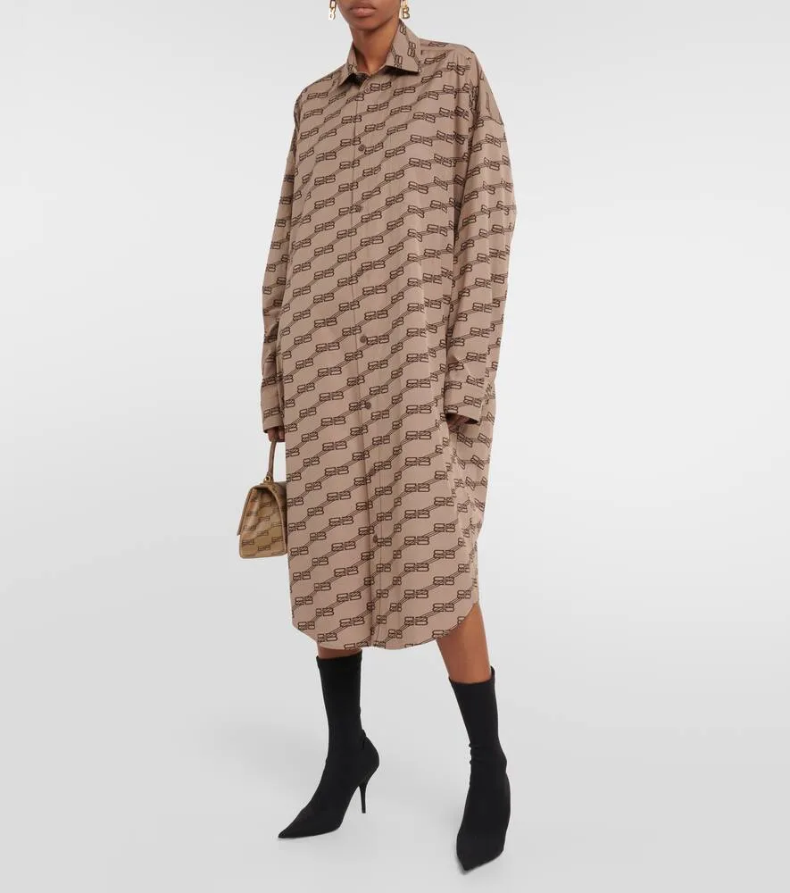 Balenciaga Cocoon cotton midi dress