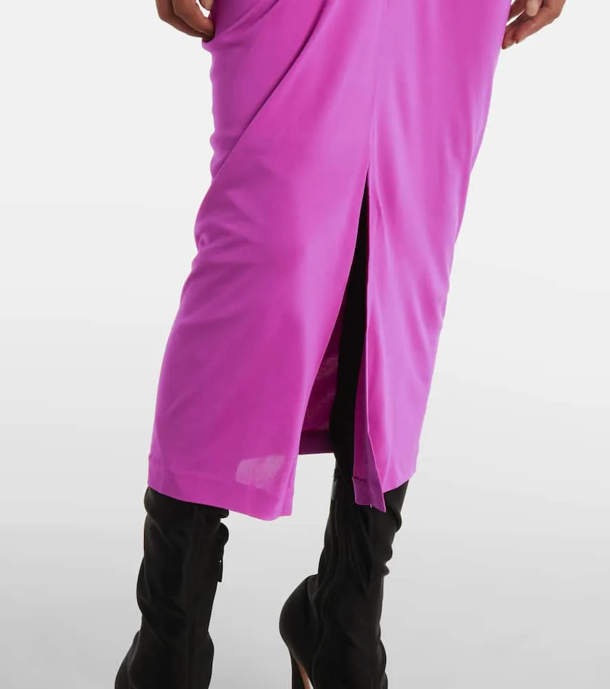 Diane von Furstenberg Hades gathered jersey midi dress