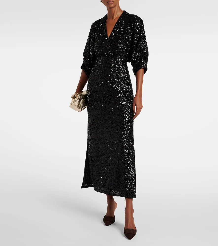Diane von Furstenberg Jessel sequined maxi dress