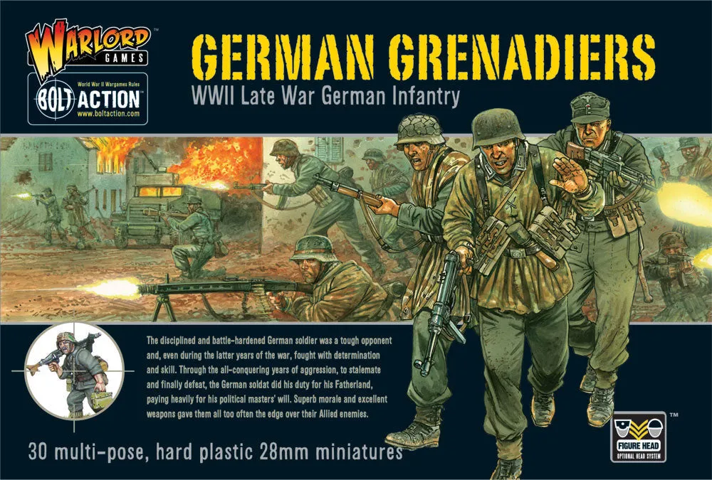 German Grenadiers WWII Late War Infantry - Bolt Action