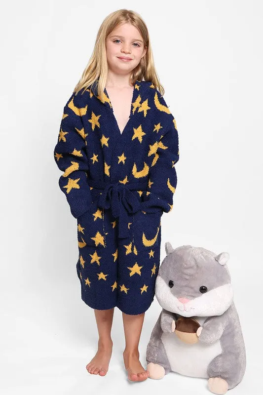 Kids Hooded Robe in multiple patterns