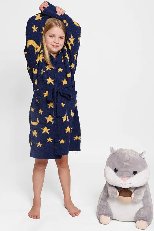 Kids Hooded Robe in multiple patterns