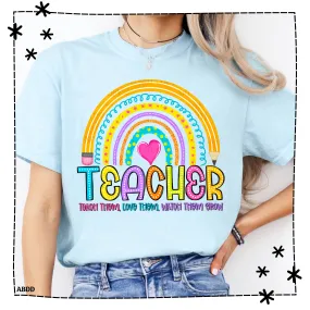 Teacher Rainbow shirt